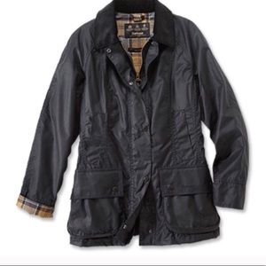 Black Waxed Barbour Jacket
